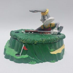 Bugs Bunny Lining Up The Putt Trinket Dish With Lid Looney Tunes 1994